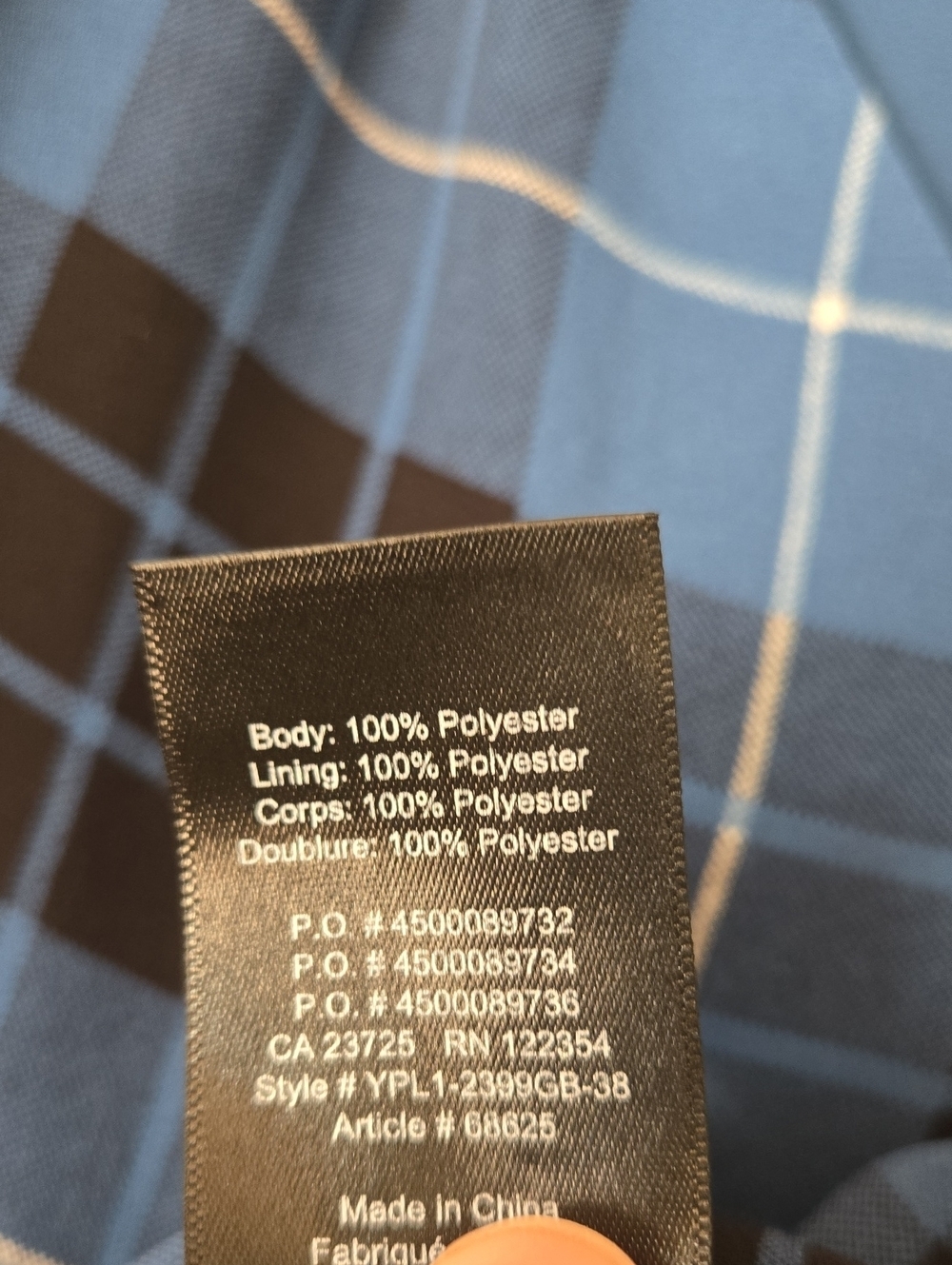 Aritzia Babaton (68$) | 'Everly' Blue & Black Plaid Camisole, Size XS - Picture 4 of 6